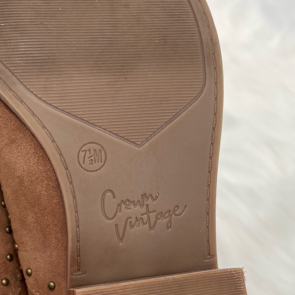 Crown Vintage Kavita Brown Ankle Boots - Picture 13 of 14